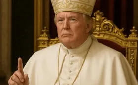 Трампа обвинили в оскорблении верующих из-за портрета «как папа римский»